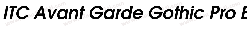 ITC Avant Garde Gothic Pro Book字体转换